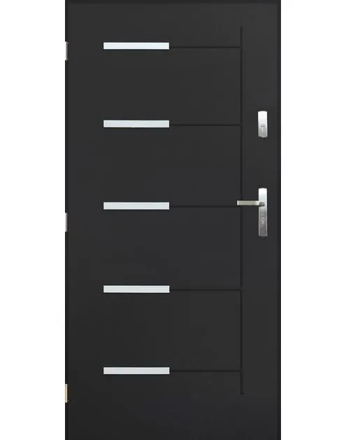 Drzwi zewnętrzne Orlando antracyt 80 lewe kpl PANTOR