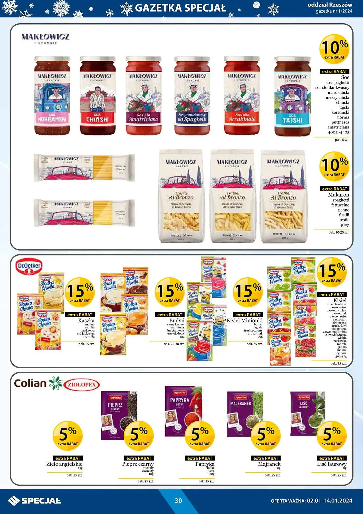 Gazetka Specjał gazetka od 2 stycznia do 14 stycznia 2024 - Strona 30