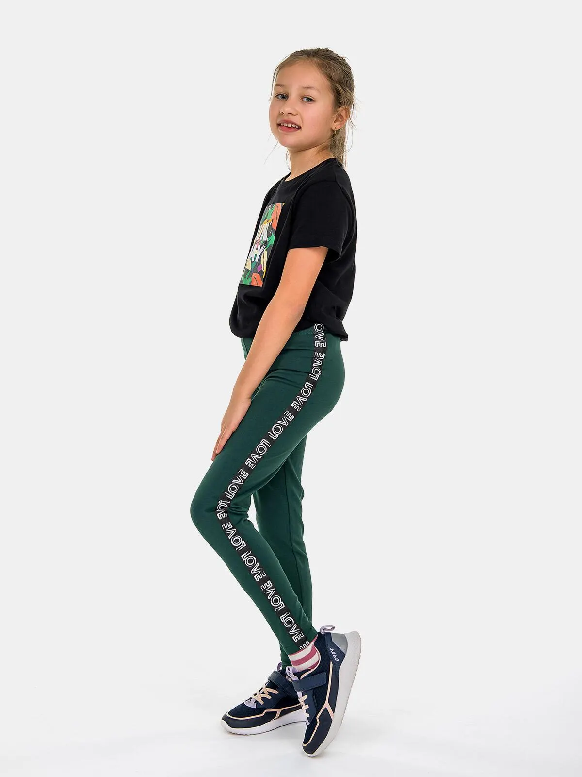 Legginsy z ozdobnym lampasem