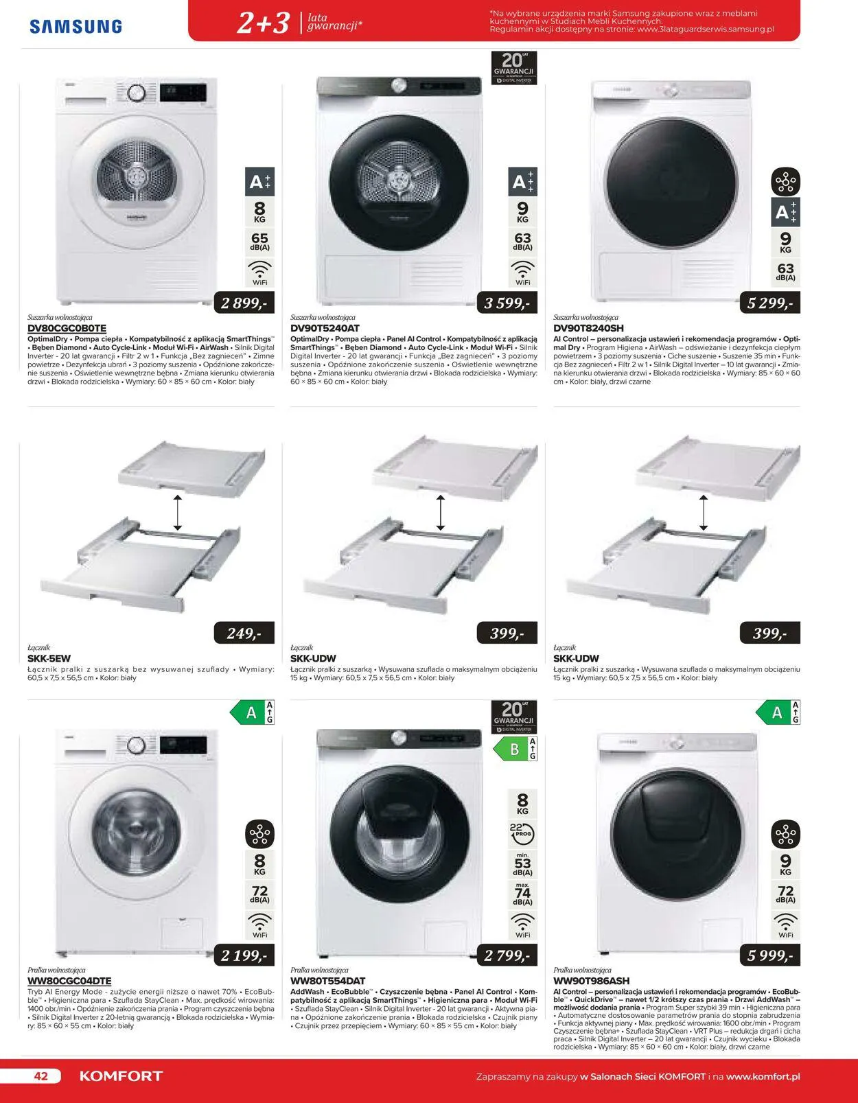 Gazetka Komfort Aktualna gazetka od 25 października do 31 stycznia 2024 - Strona 42