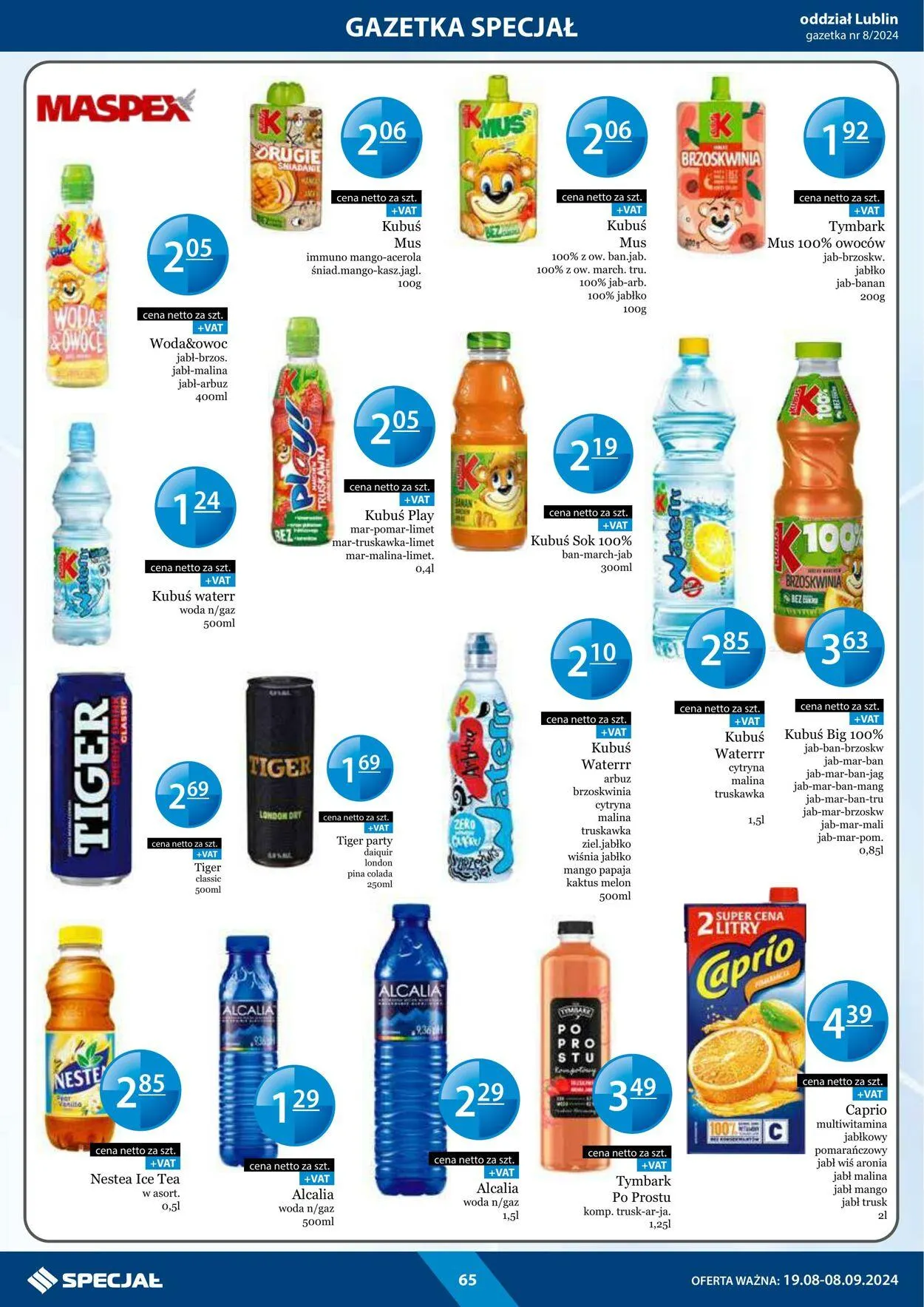 Gazetka Specjał od 19 sierpnia do 8 września 2024 - Strona 65