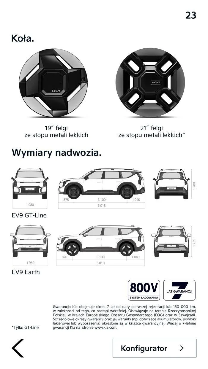 Gazetka Elektryczna Kia EV9 od 9 lipca do 31 grudnia 2024 - Strona 23