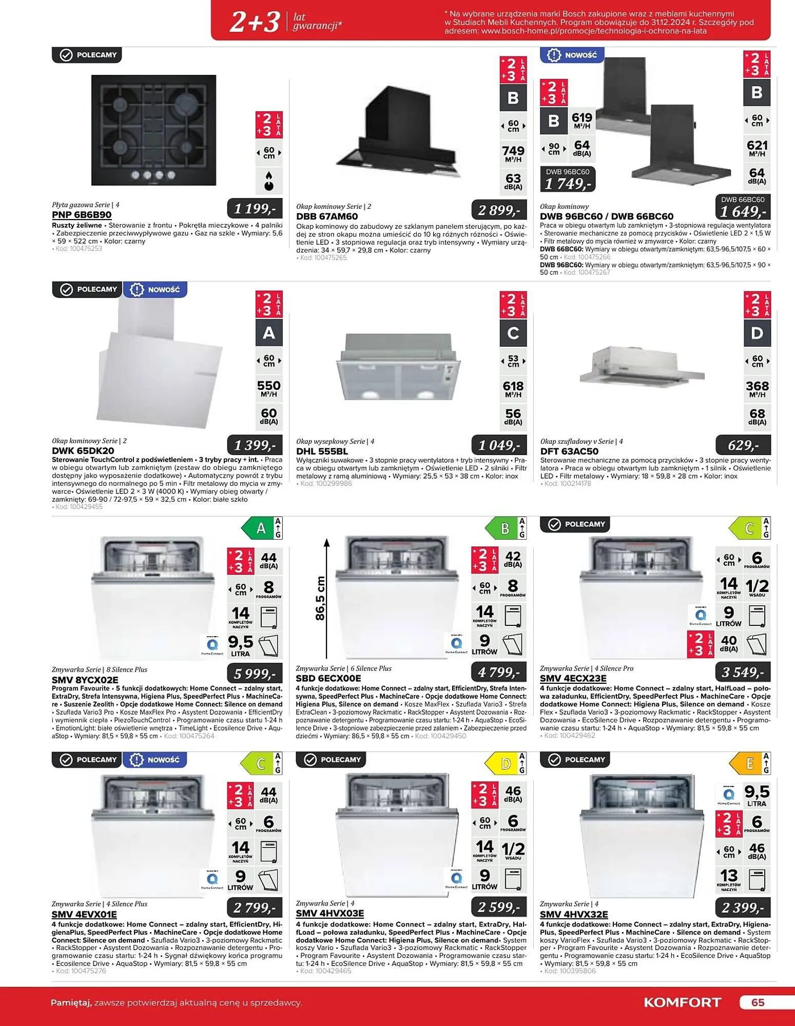Gazetka Komfort gazetka od 11 września do 31 grudnia 2024 - Strona 65