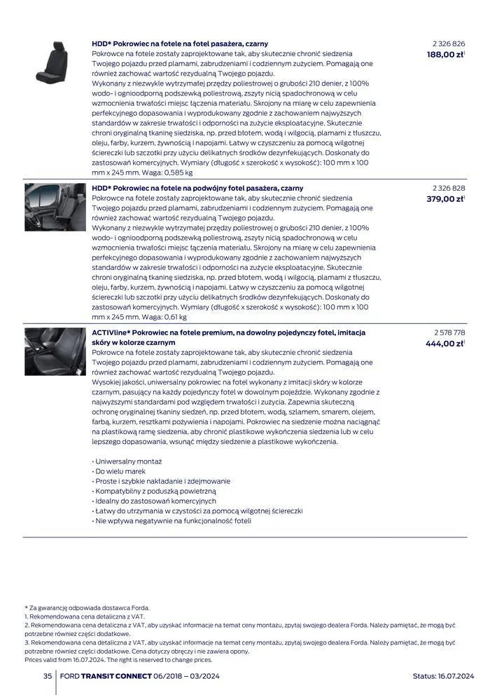 Gazetka FORD TRANSIT CONNECT od 3 sierpnia do 3 sierpnia 2025 - Strona 35