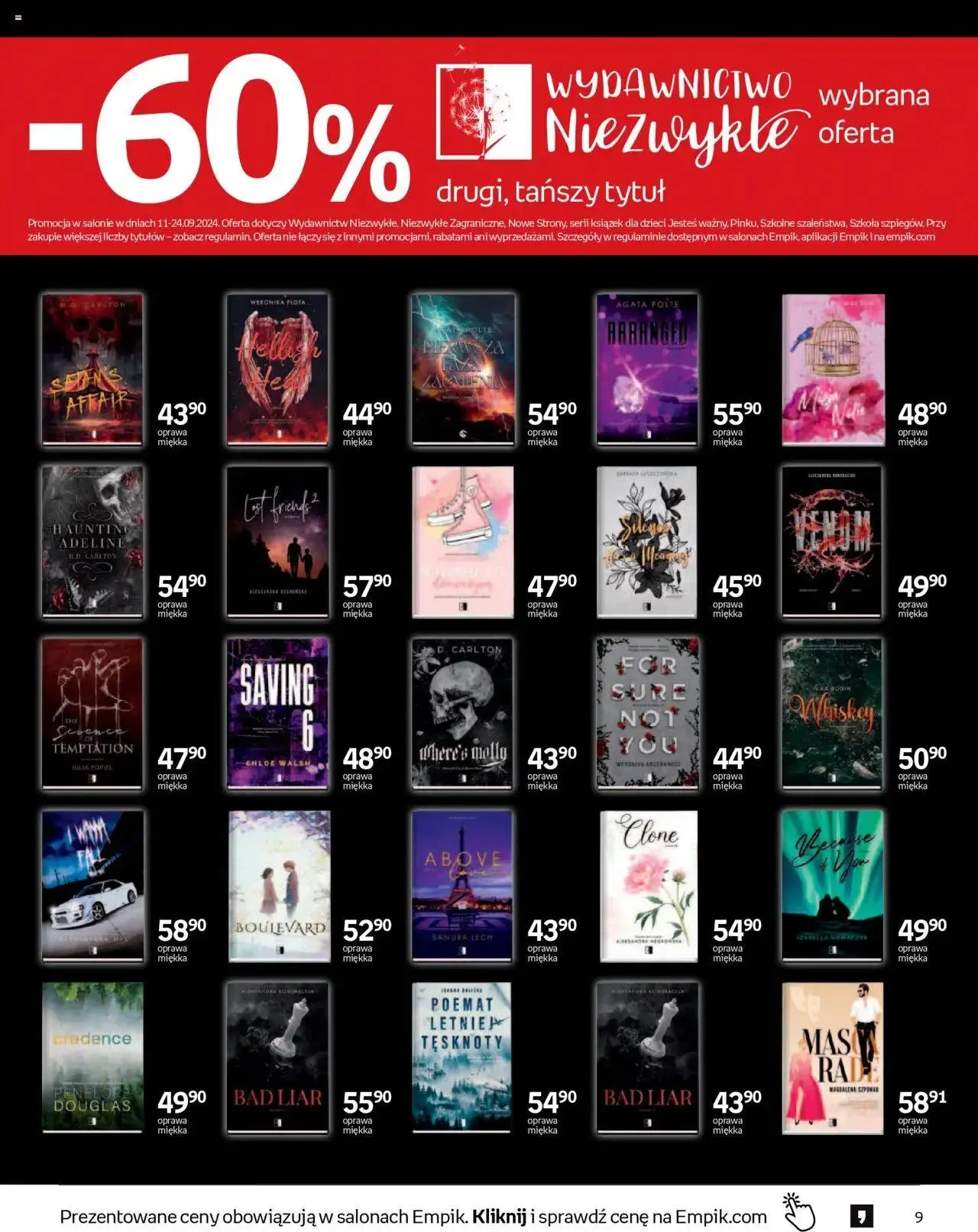 Gazetka Empik Gazetka od 11 września do 24 września 2024 - Strona 9