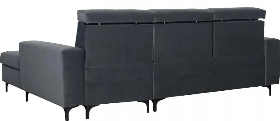 Narożnik Sydney 2 (plusz grafit) prawy