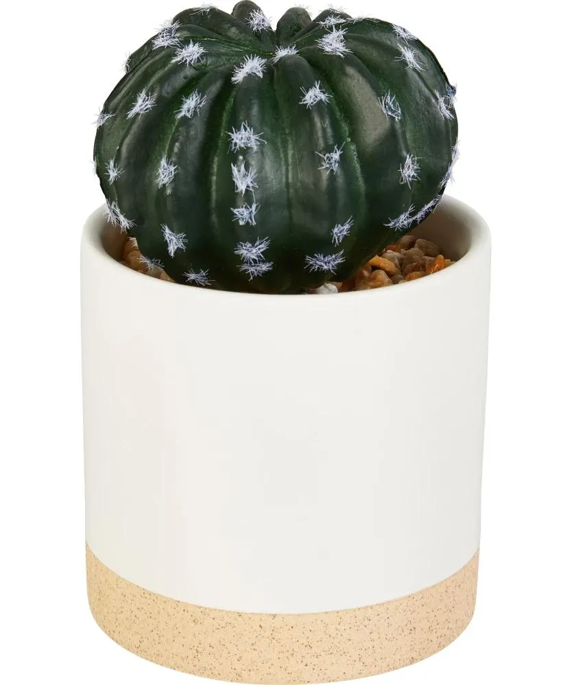 Sztuczny kaktus w doniczce