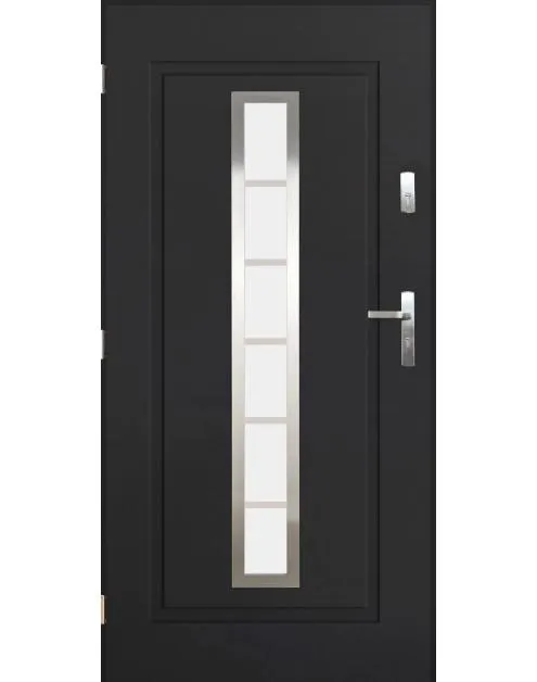 Drzwi zewnętrzne Alabama antracyt 90 lewe kpl PANTOR