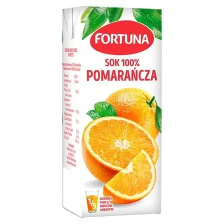 FORTUNA SOK 100% POMARAŃCZA 200 ML 0.2 L