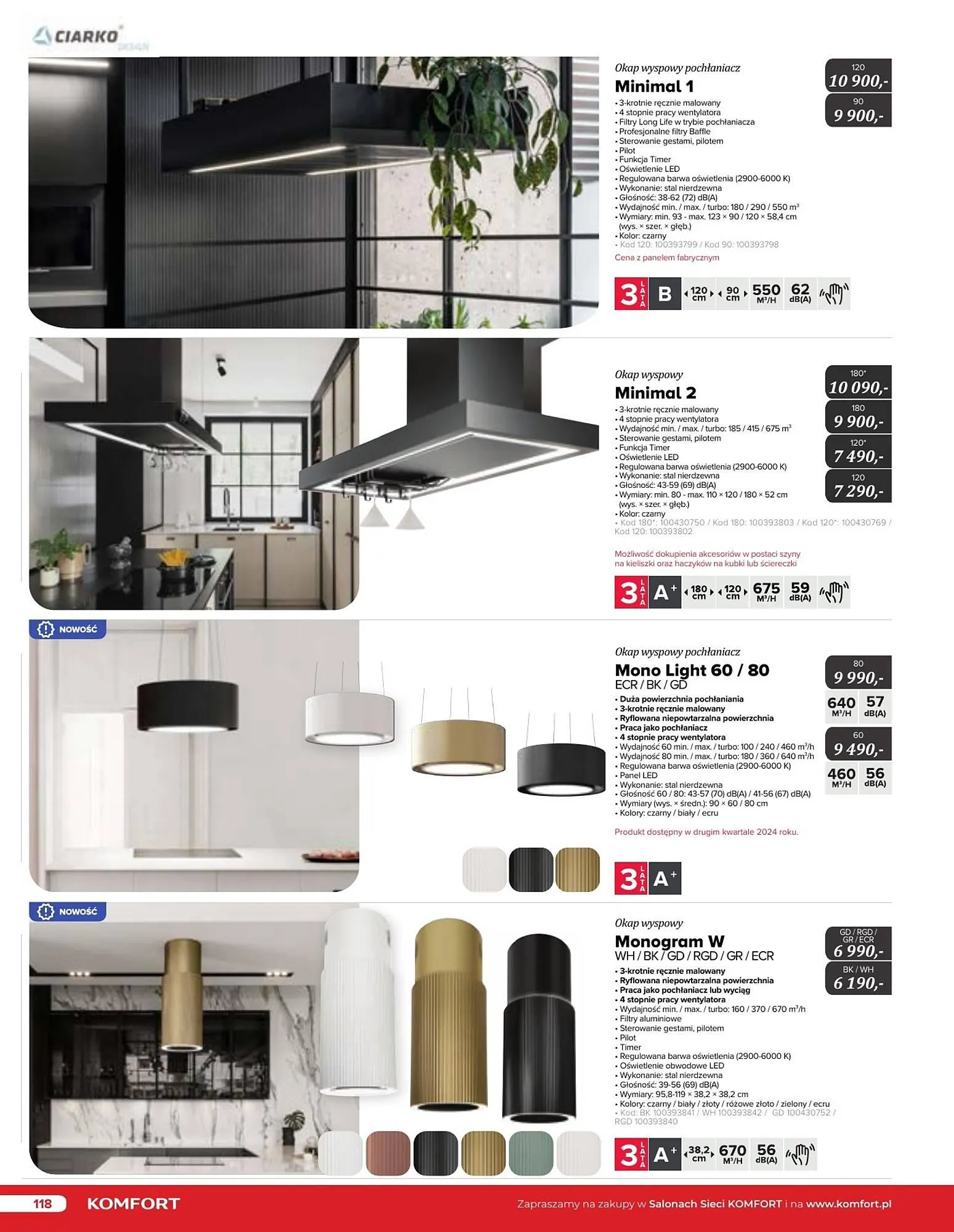 Gazetka Komfort gazetka od 11 września do 31 grudnia 2024 - Strona 118