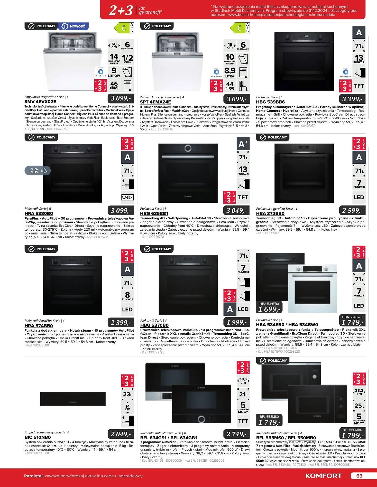 Gazetka Komfort gazetka od 11 września do 31 grudnia 2024 - Strona 63
