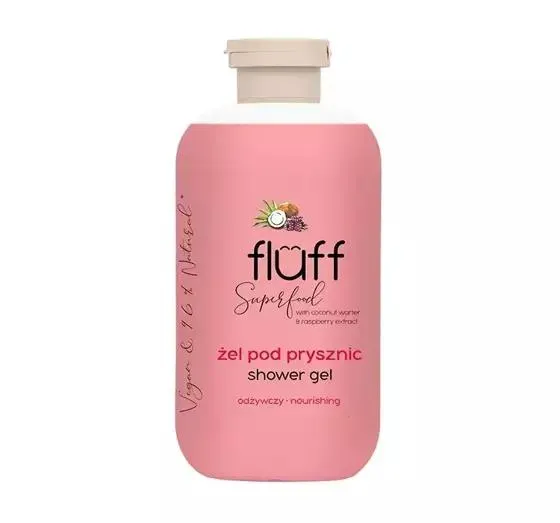 FLUFF SUPERFOOD ODŻYWCZY ŻEL POD PRYSZNIC KOKOS I MALINA 500ML
