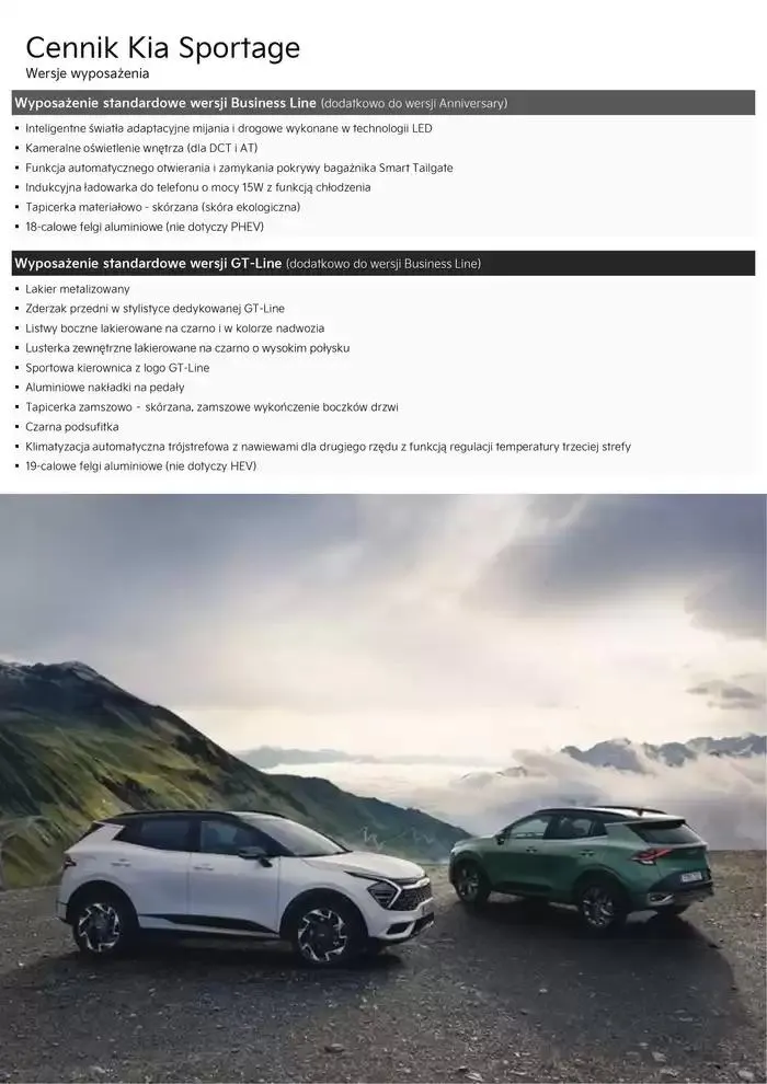 Gazetka Kia Sportage Cennik 2025 od 21 lutego do 31 grudnia 2025 - Strona 7