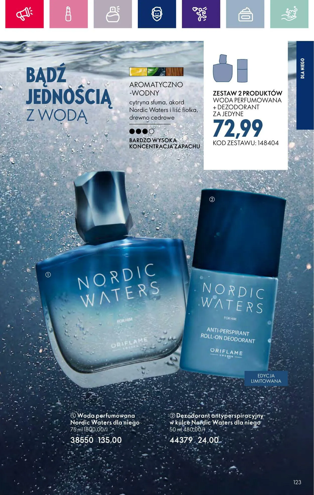 Gazetka Oriflame Aktualna gazetka od 6 grudnia do 27 grudnia 2023 - Strona 123