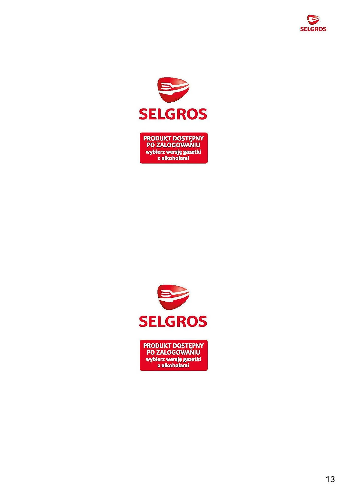 Gazetka Selgros gazetka od 23 stycznia do 5 lutego 2025 - Strona 13