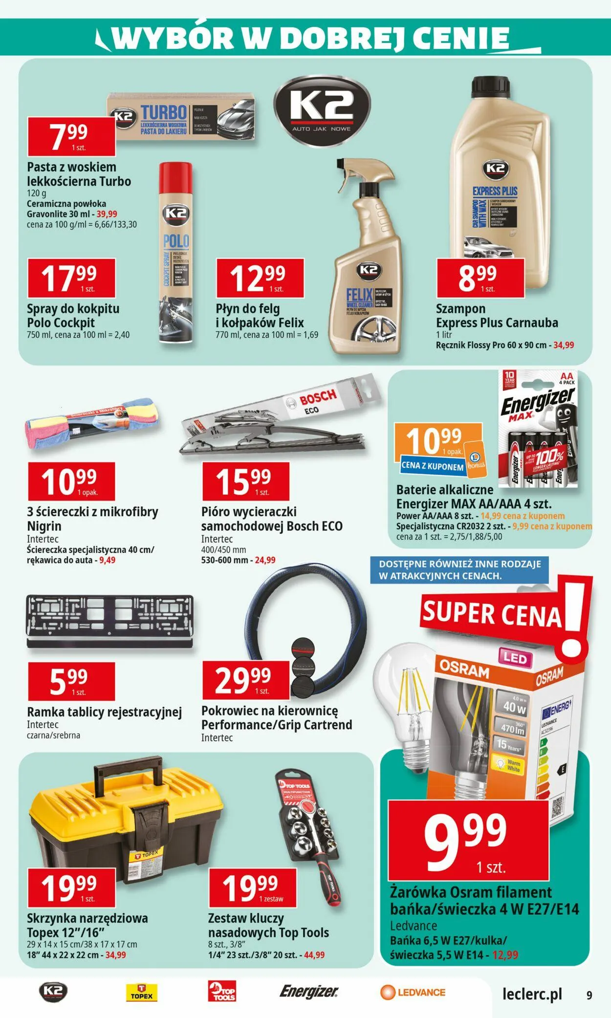 Gazetka E.Leclerc Aktualna gazetka od 30 września do 14 października 2024 - Strona 9