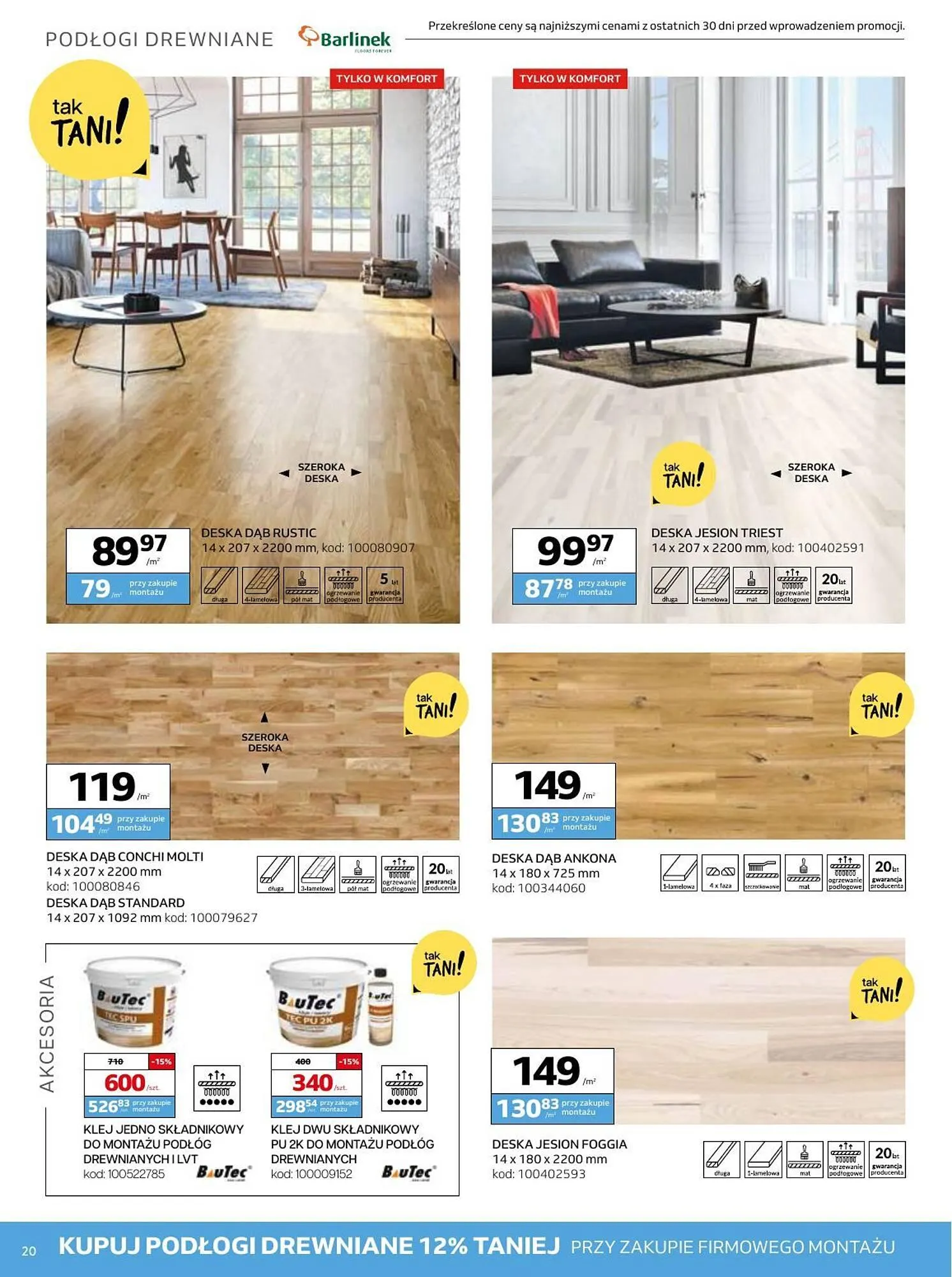 Gazetka Komfort gazetka od 9 stycznia do 18 lutego 2025 - Strona 20