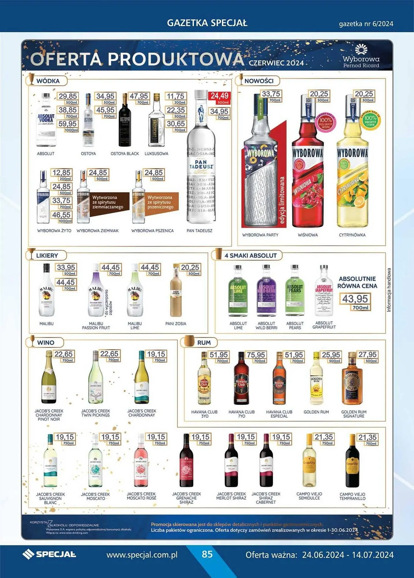 Gazetka Specjał gazetka od 24 czerwca do 14 lipca 2024 - Strona 85
