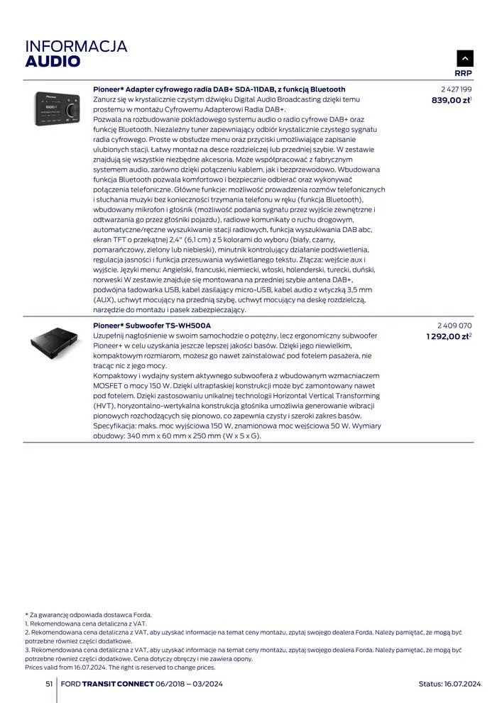 Gazetka FORD TRANSIT CONNECT od 3 sierpnia do 3 sierpnia 2025 - Strona 51