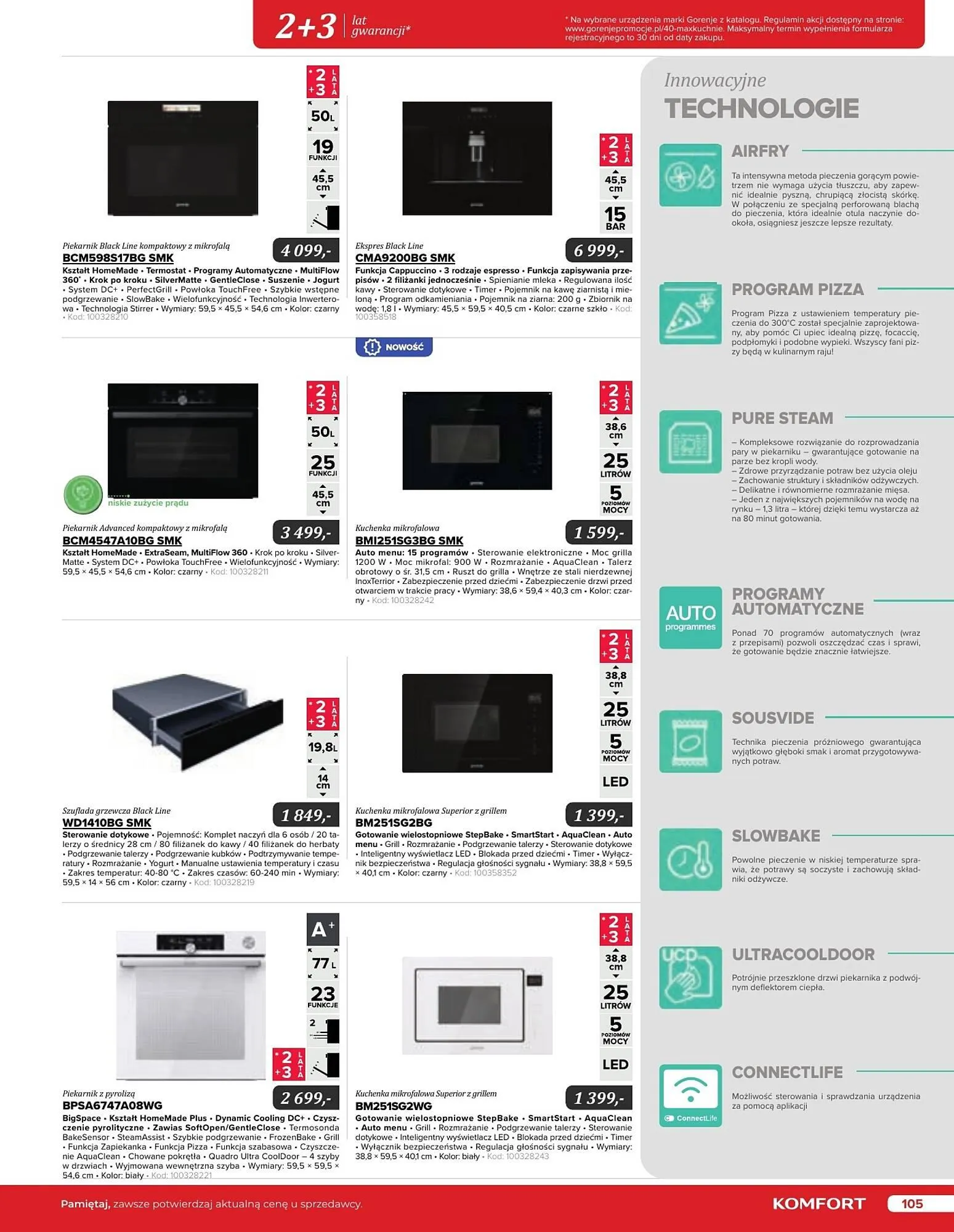 Gazetka Komfort gazetka od 11 września do 31 grudnia 2024 - Strona 105