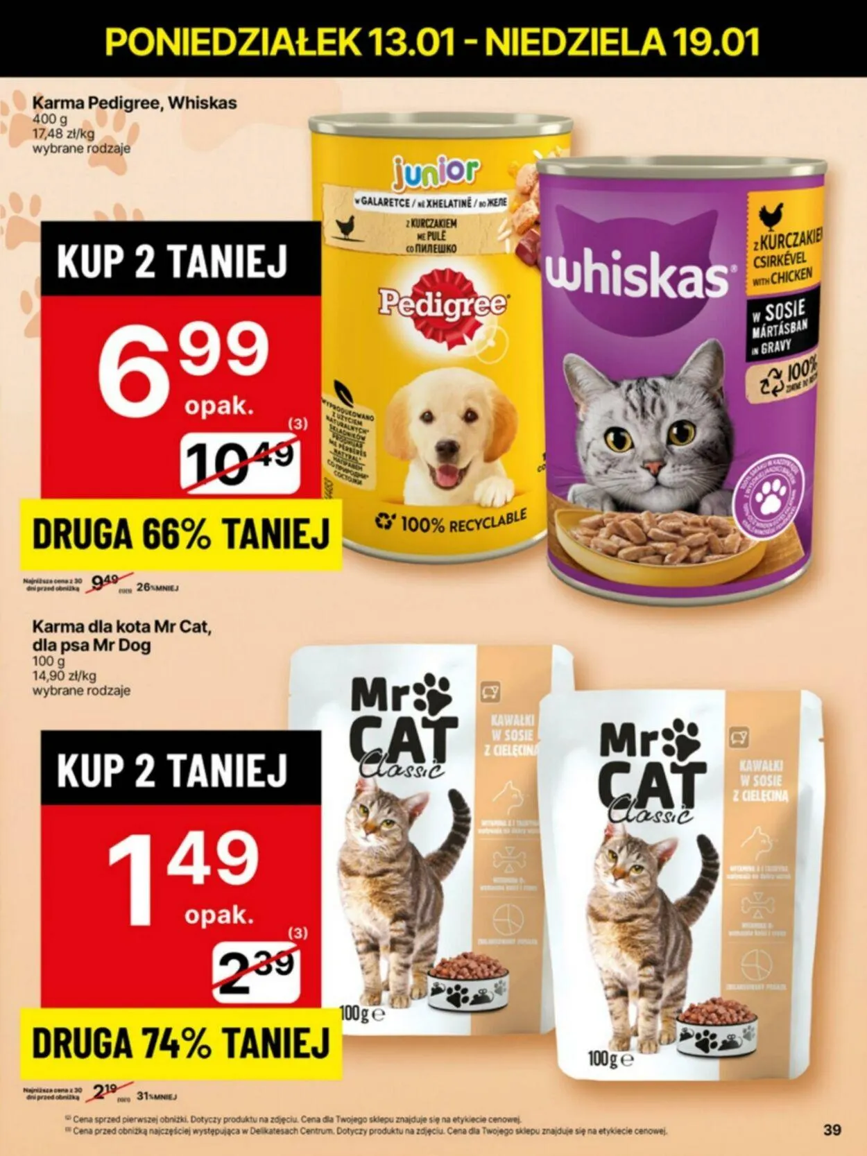 Gazetka Delikatesy Centrum Aktualna gazetka od 13 stycznia do 19 stycznia 2025 - Strona 39
