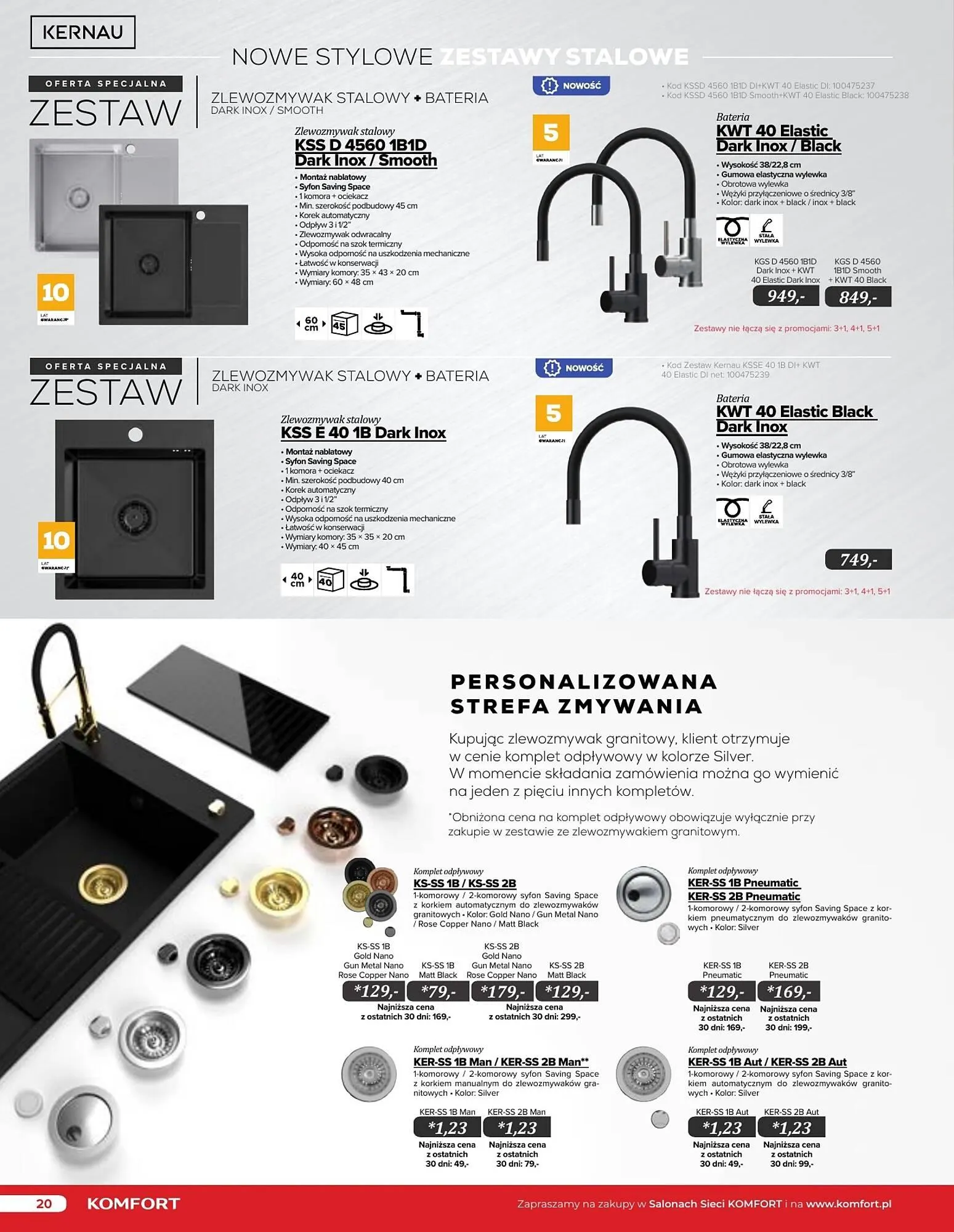 Gazetka Komfort gazetka od 11 września do 31 grudnia 2024 - Strona 20