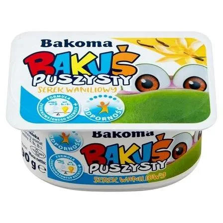 BAKOMA BAKUŚ PUSZYSTY SEREK WANILIOWY 90 G 0.09 kg