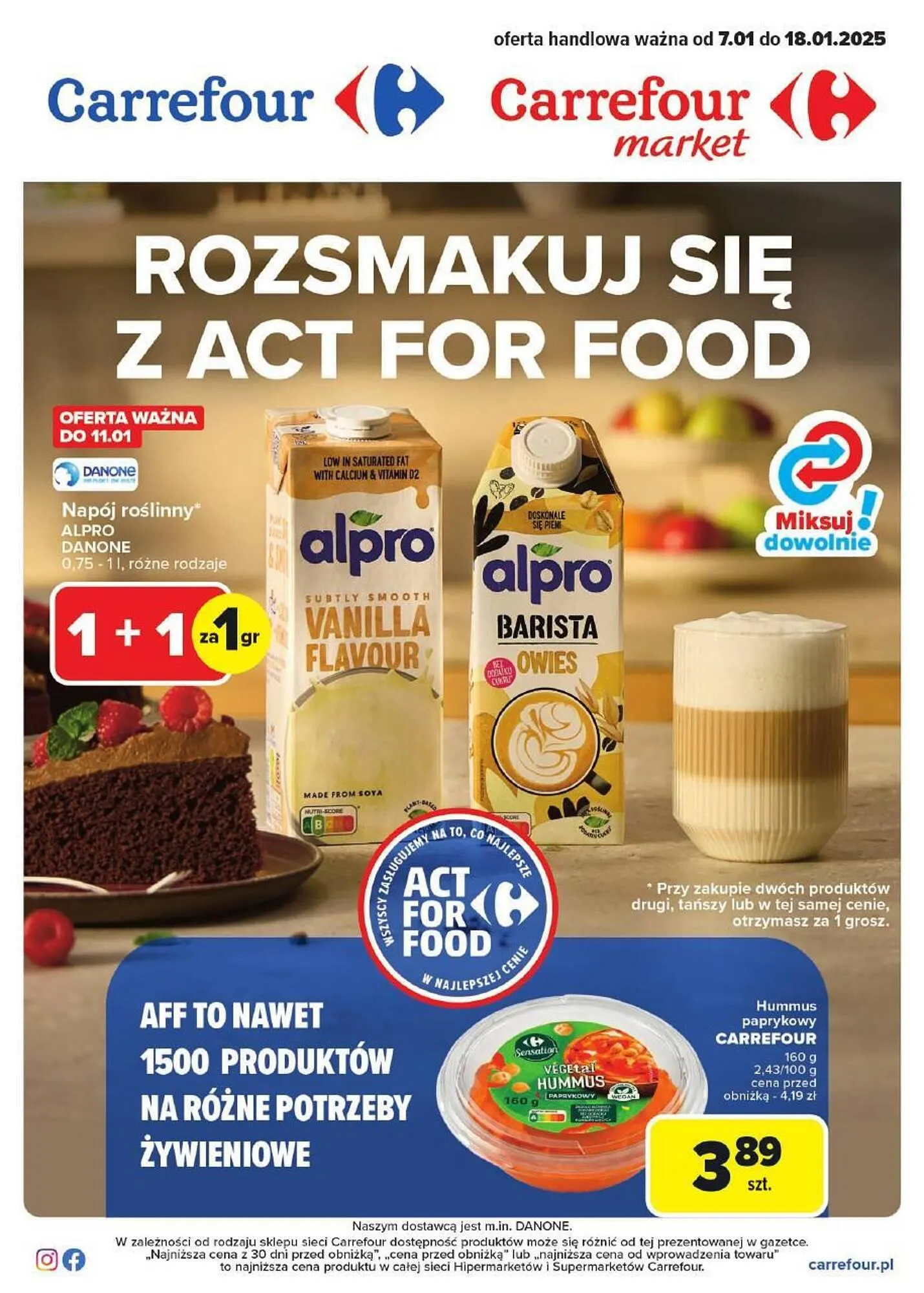 Gazetka Carrefour Market gazetka od 7 stycznia do 18 stycznia 2025 - Strona 1