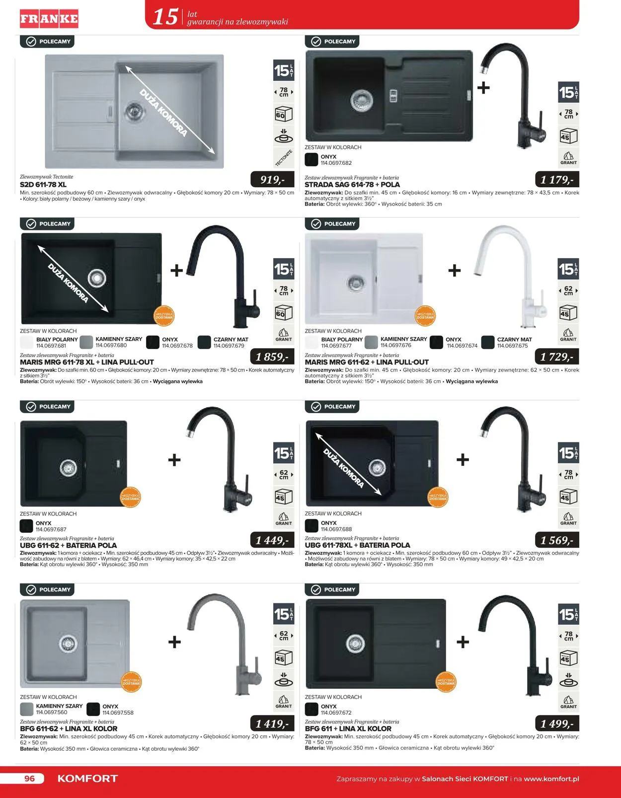 Gazetka Komfort Aktualna gazetka od 25 października do 31 stycznia 2024 - Strona 95