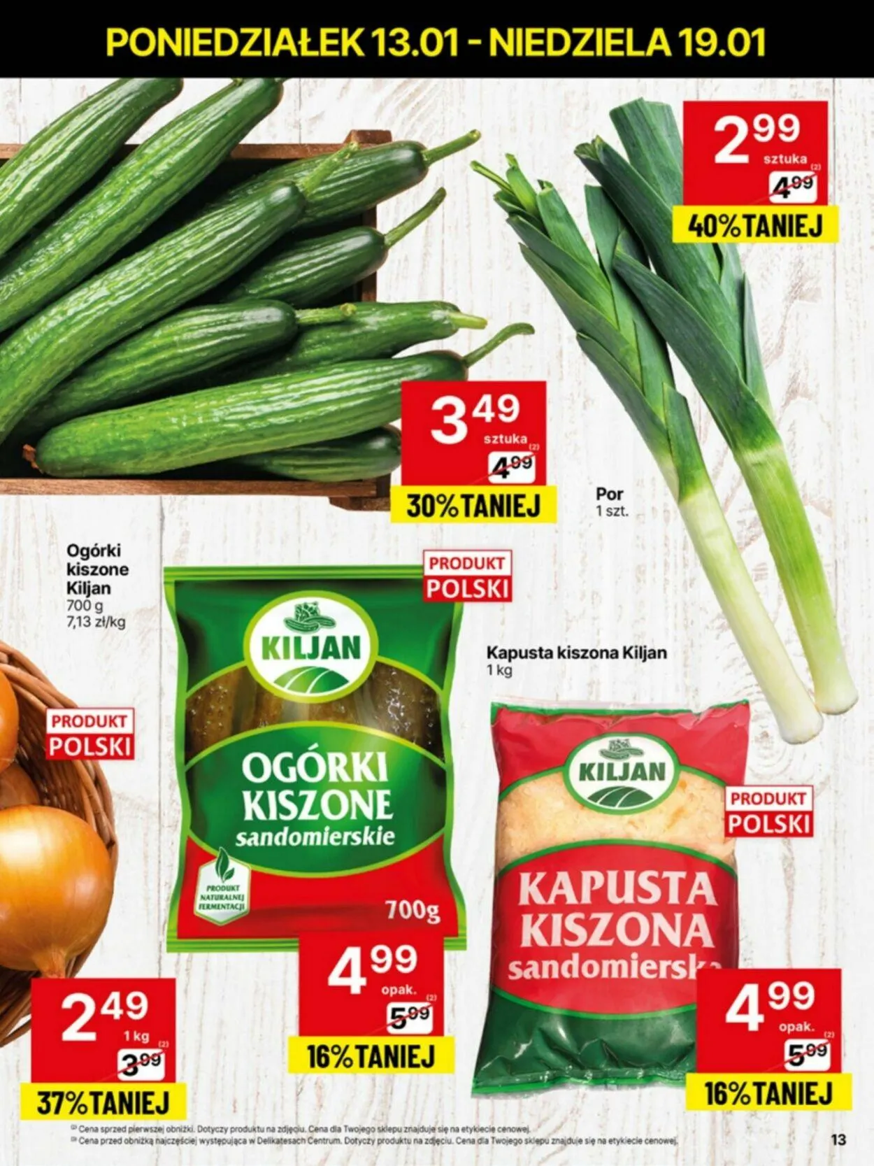 Gazetka Delikatesy Centrum Aktualna gazetka od 13 stycznia do 19 stycznia 2025 - Strona 13