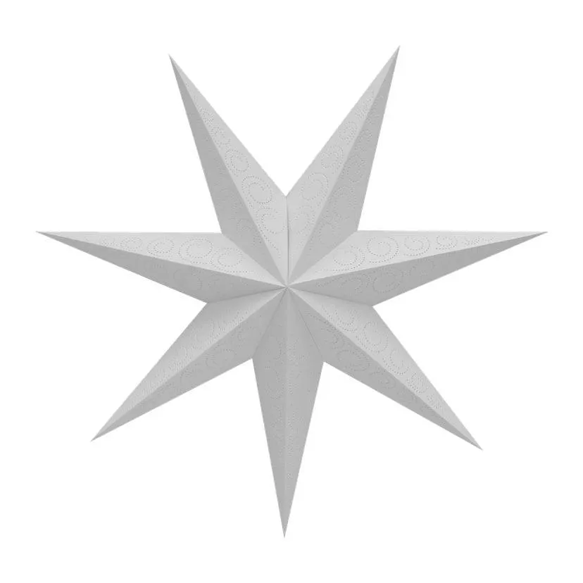 Biała gwiazda adwentowa Ø60 cm E14