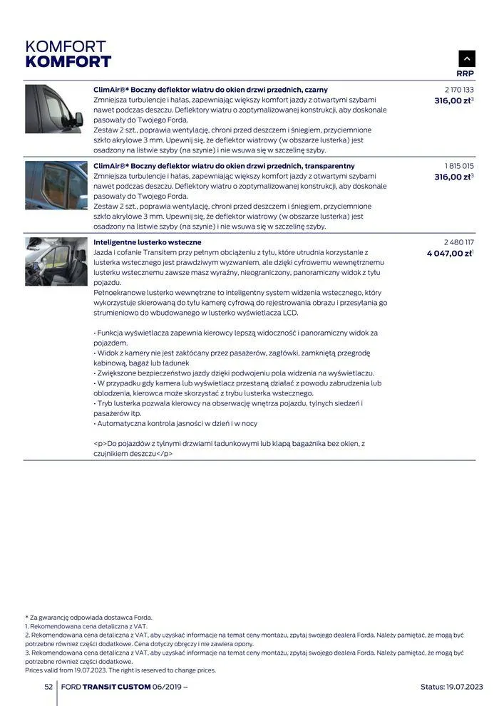Gazetka NOWY FORD TRANSIT CUSTOM od 16 kwietnia do 16 kwietnia 2025 - Strona 52