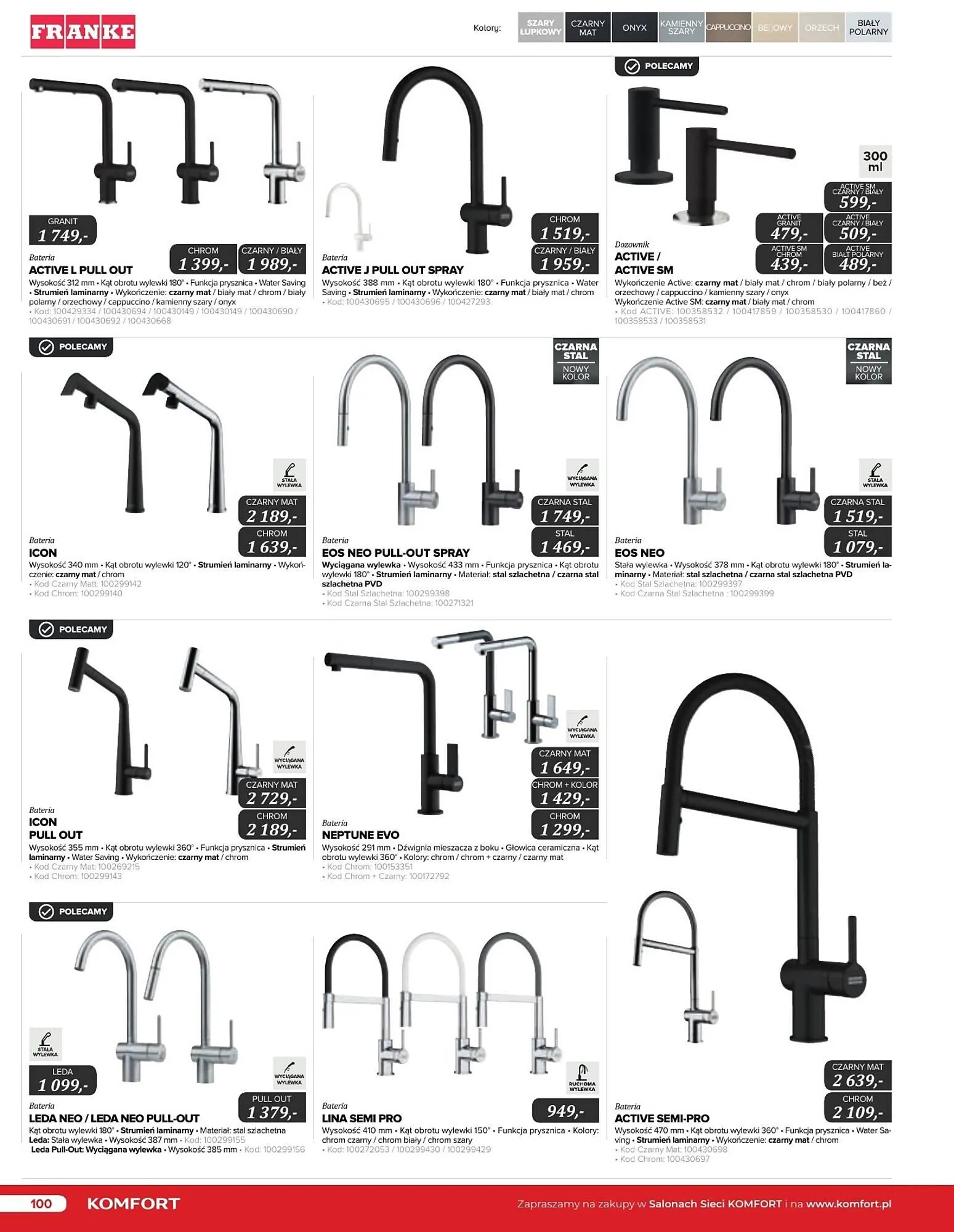 Gazetka Komfort gazetka od 11 września do 31 grudnia 2024 - Strona 100