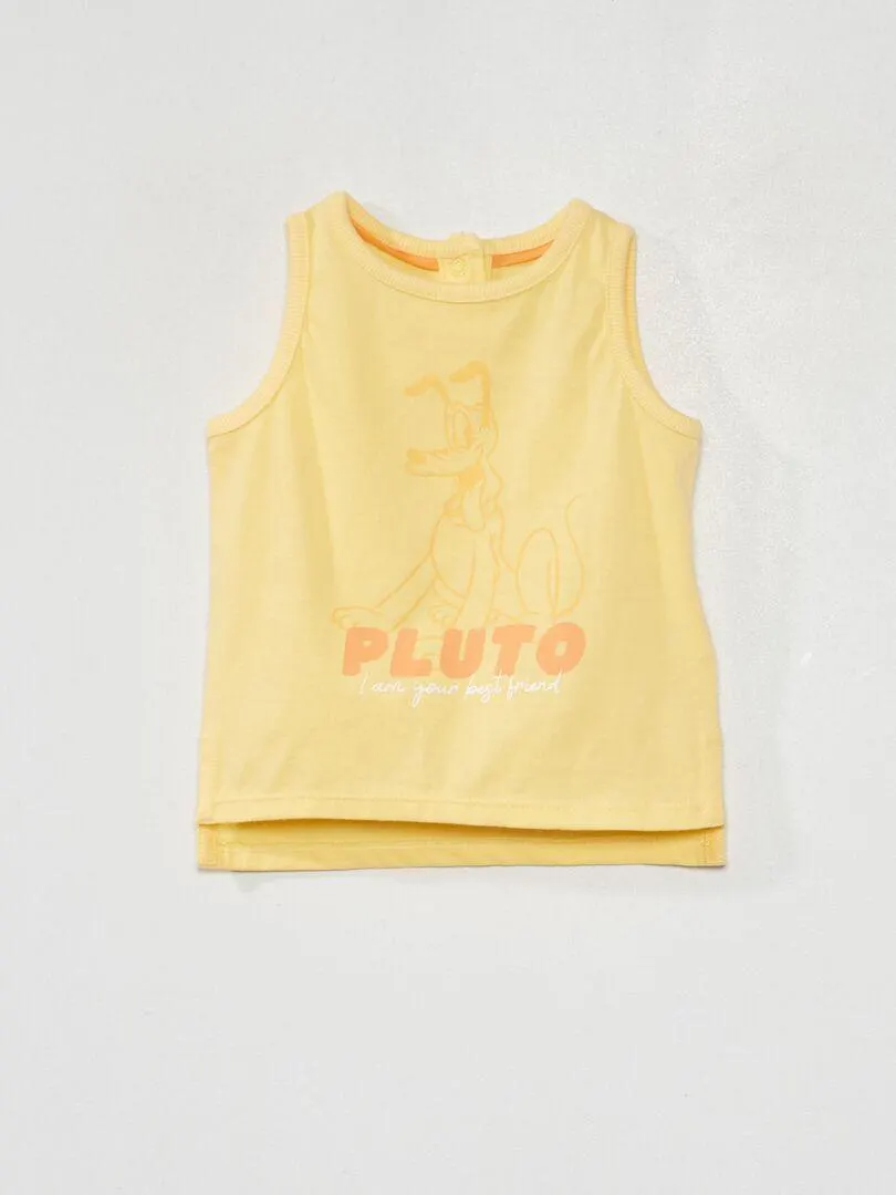 Débardeur imprimé 'Disney' 'Pluto' - Jaune 'Pluto'