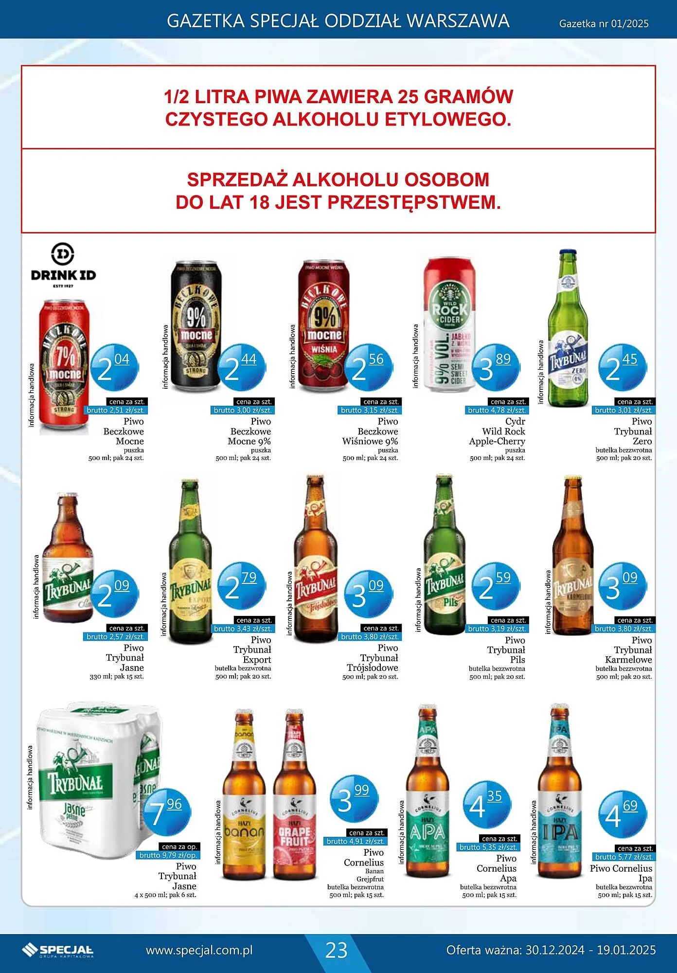 Gazetka Specjał gazetka od 30 grudnia do 19 stycznia 2025 - Strona 23