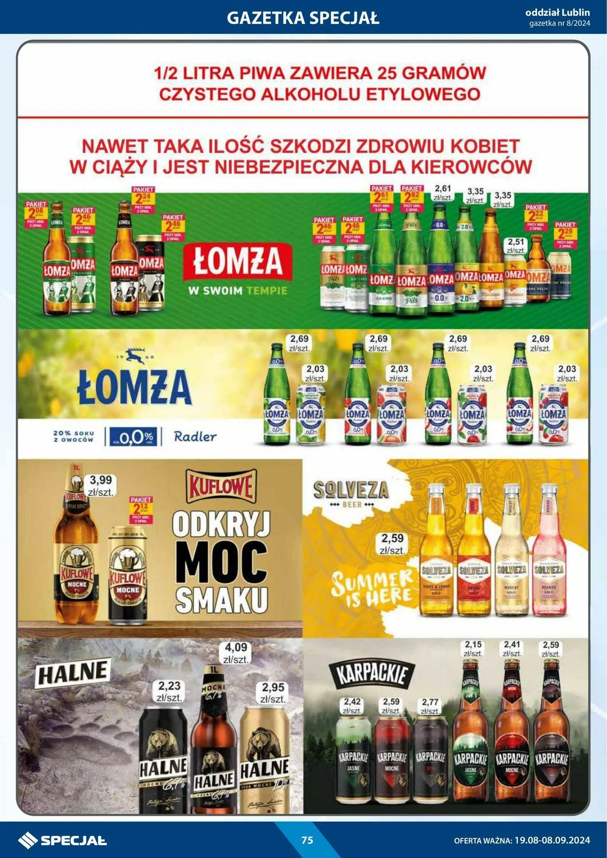 Gazetka Specjał od 19 sierpnia do 8 września 2024 - Strona 75
