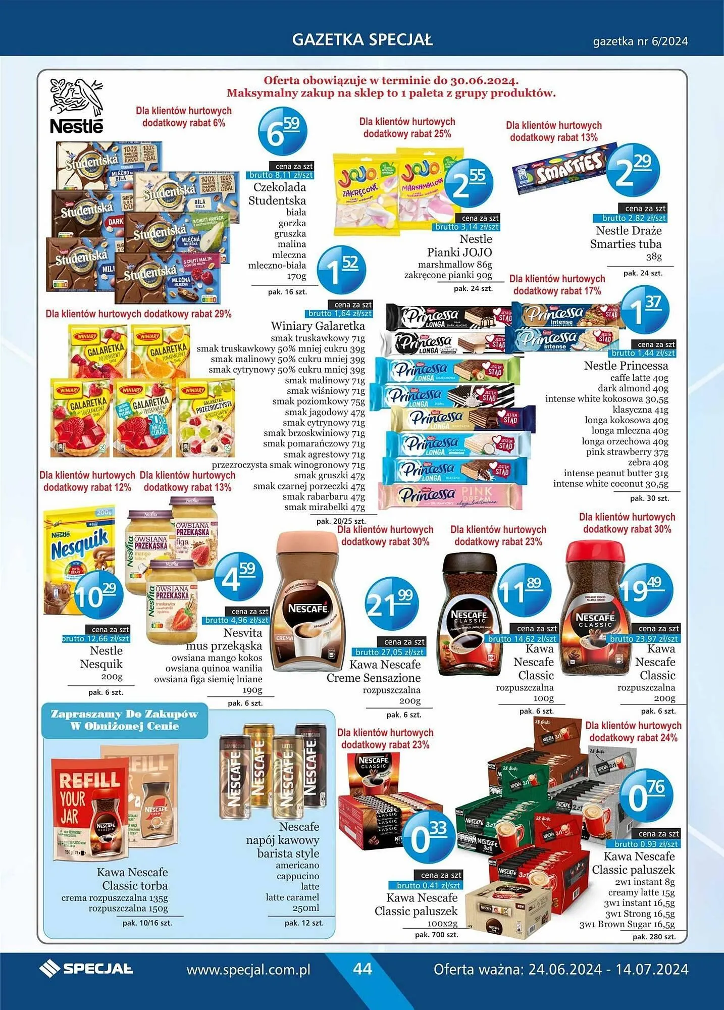 Gazetka Specjał gazetka od 24 czerwca do 14 lipca 2024 - Strona 44