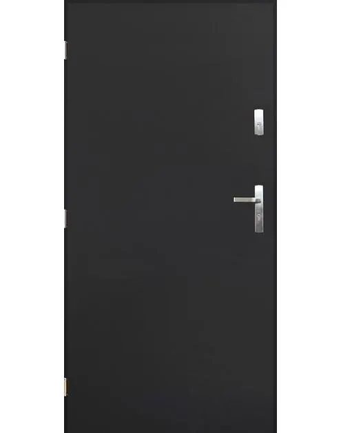 Drzwi zewnętrzne Folk antracyt 80 lewe kpl PANTOR