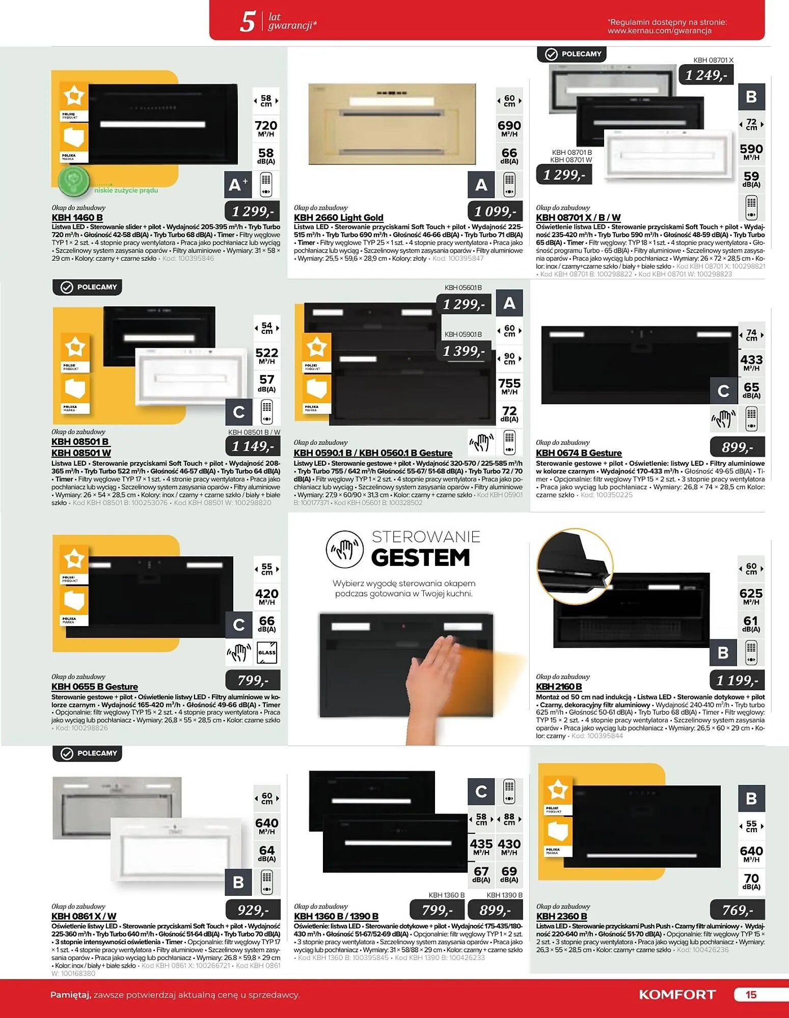 Gazetka Komfort gazetka od 11 września do 31 grudnia 2024 - Strona 15