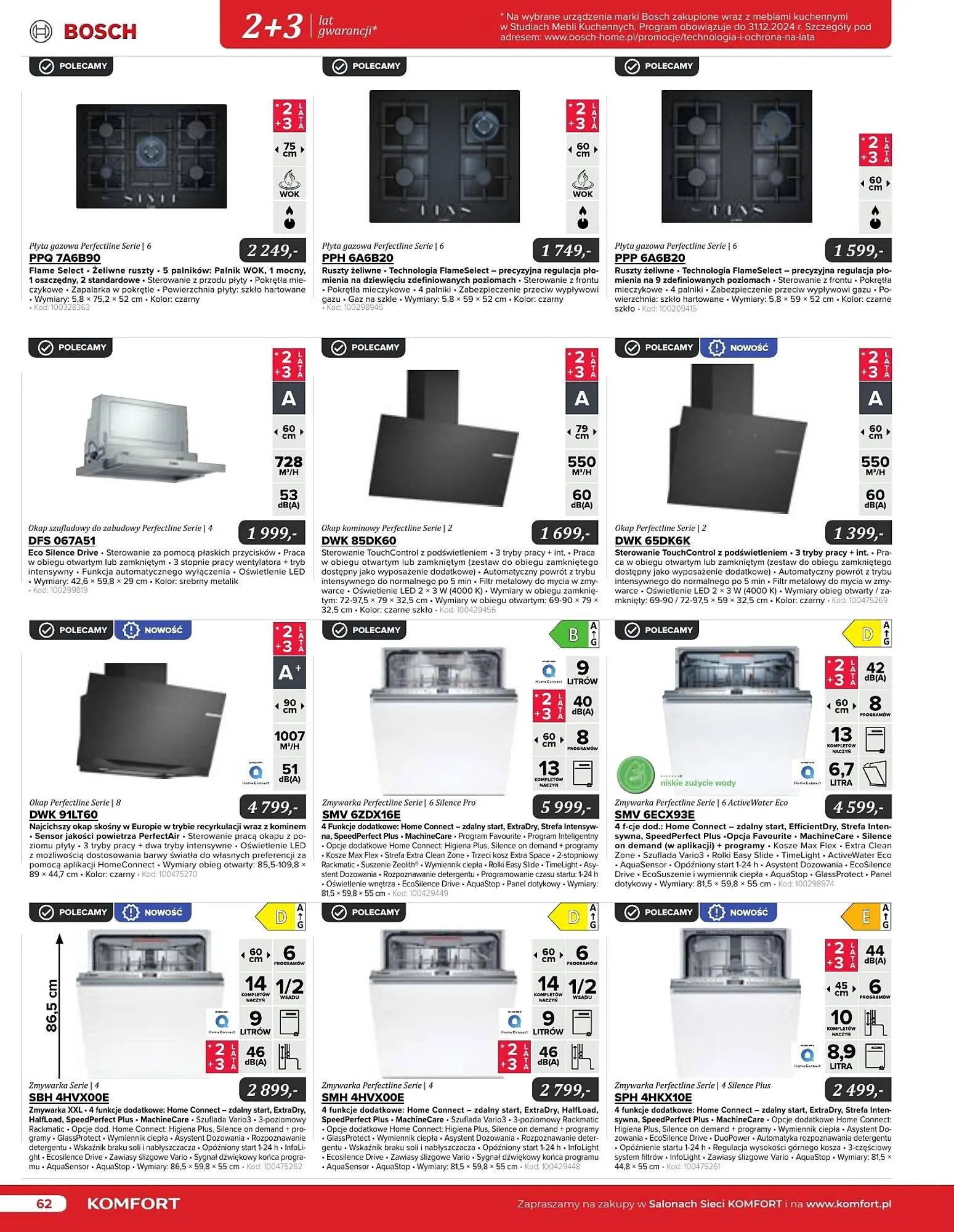 Gazetka Komfort gazetka od 11 września do 31 grudnia 2024 - Strona 62