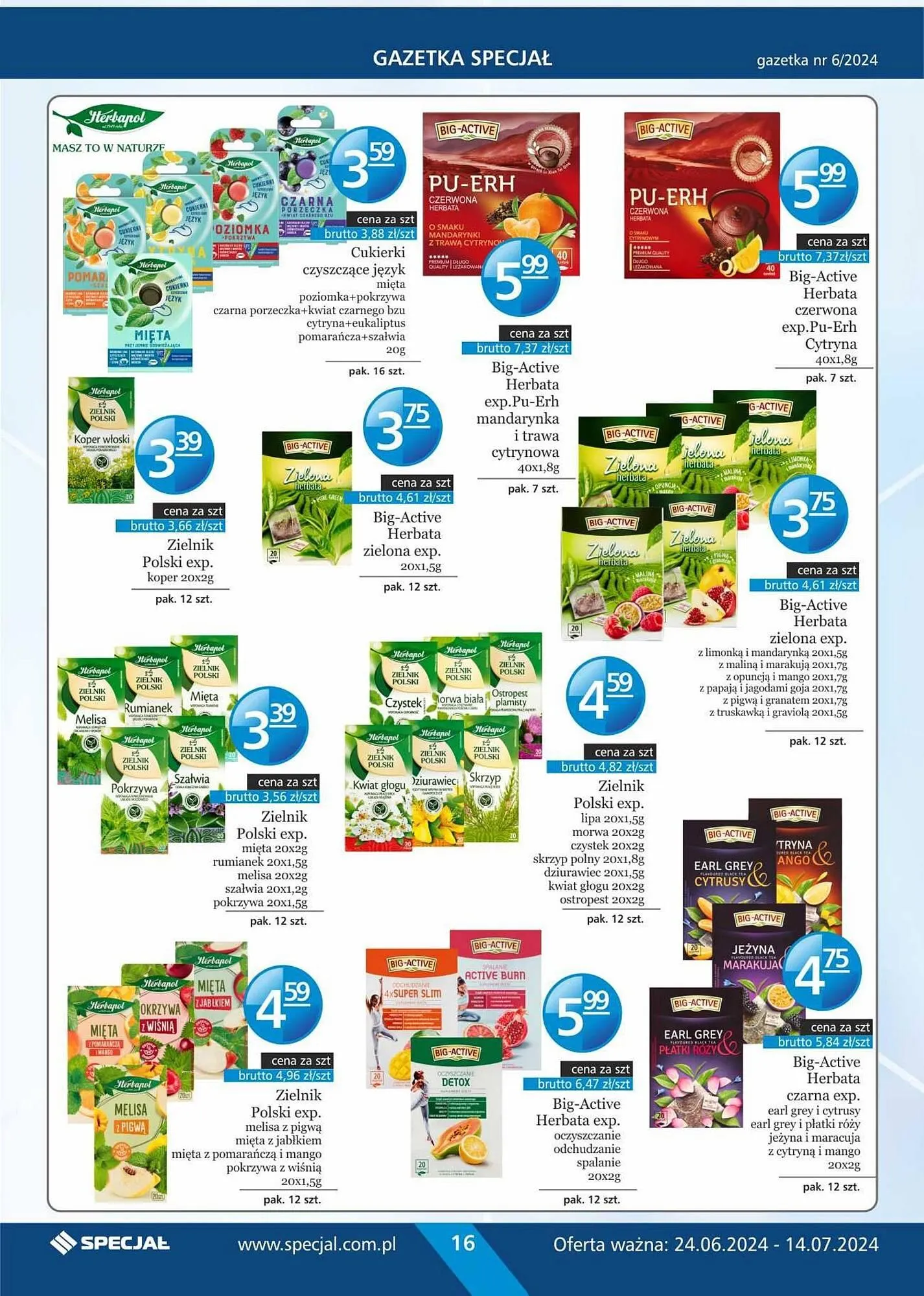 Gazetka Specjał gazetka od 24 czerwca do 14 lipca 2024 - Strona 16