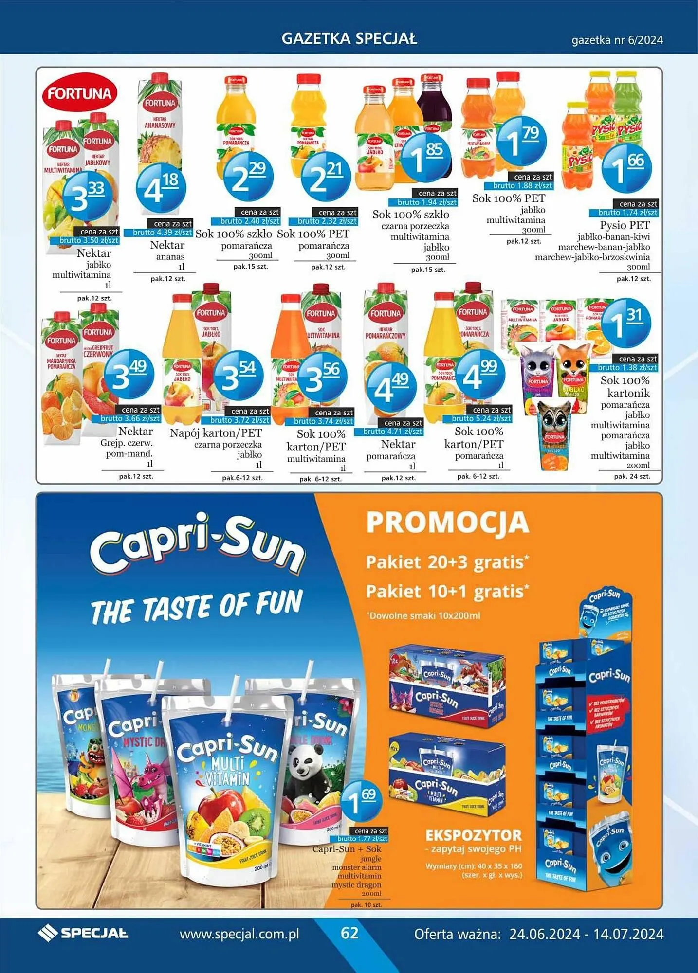 Gazetka Specjał gazetka od 24 czerwca do 14 lipca 2024 - Strona 62