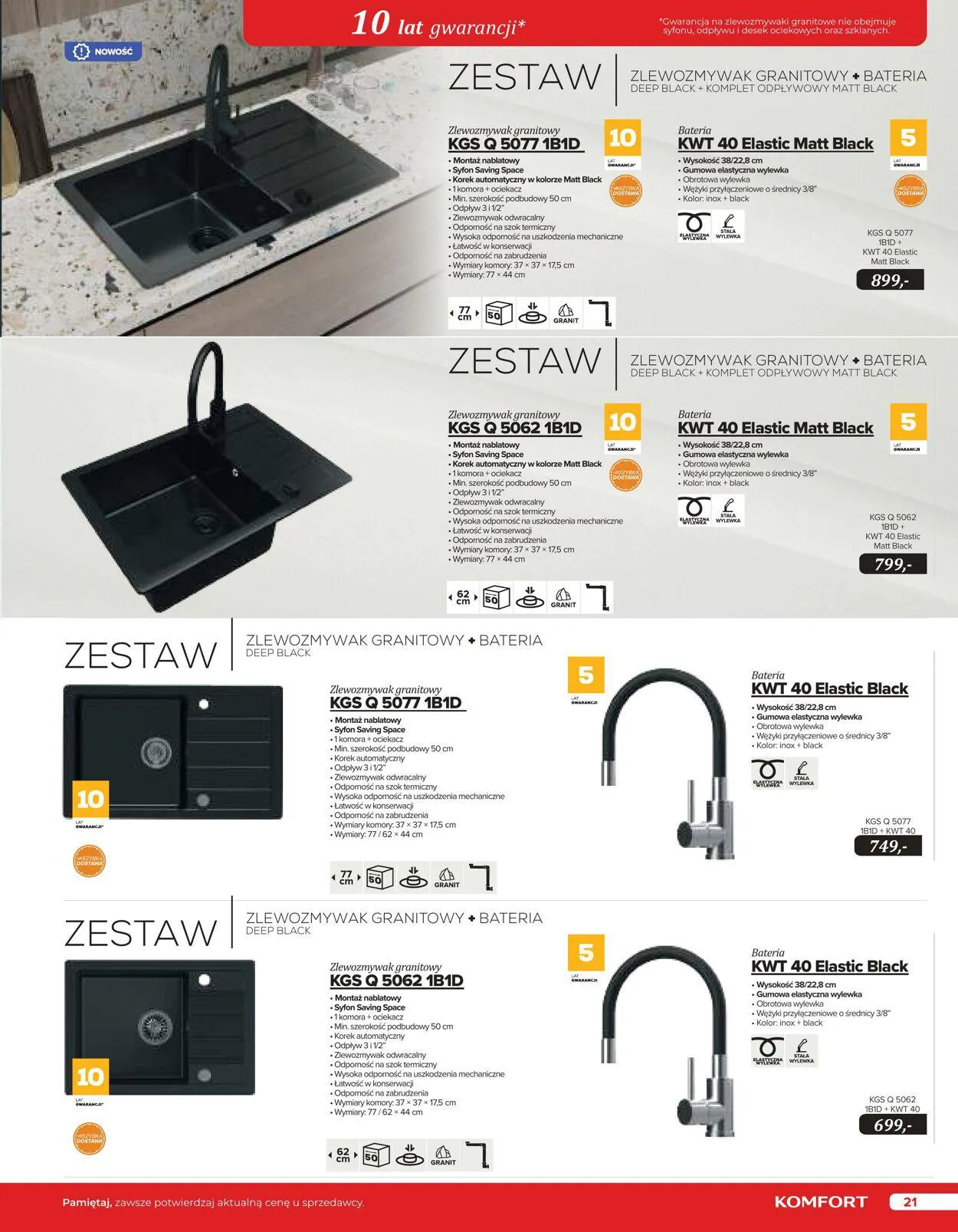Gazetka Komfort Aktualna gazetka od 25 października do 31 stycznia 2024 - Strona 21