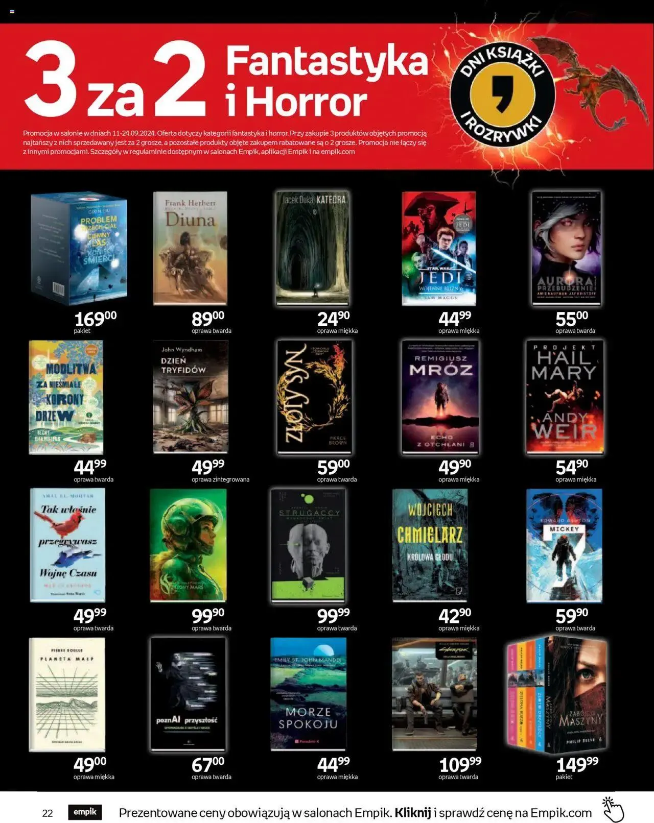 Gazetka Empik Gazetka od 11 września do 24 września 2024 - Strona 22