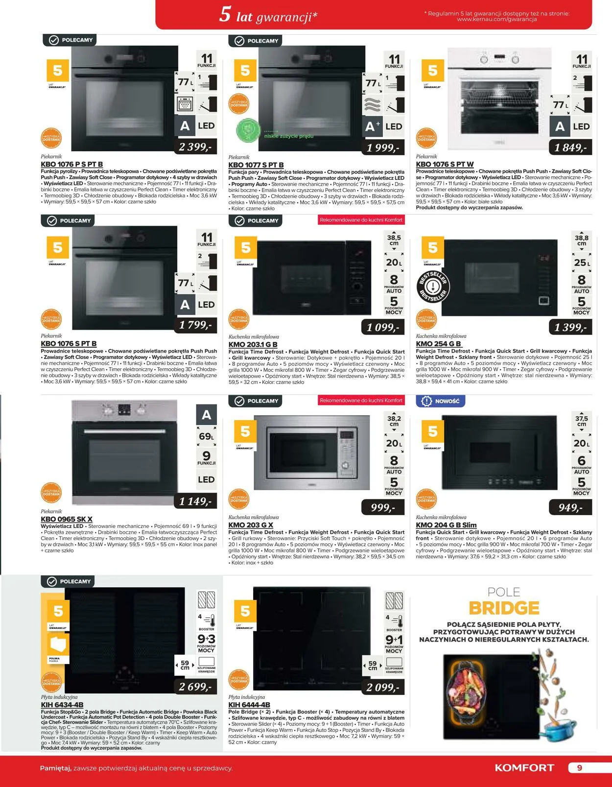 Gazetka Komfort Aktualna gazetka od 25 października do 31 stycznia 2024 - Strona 9