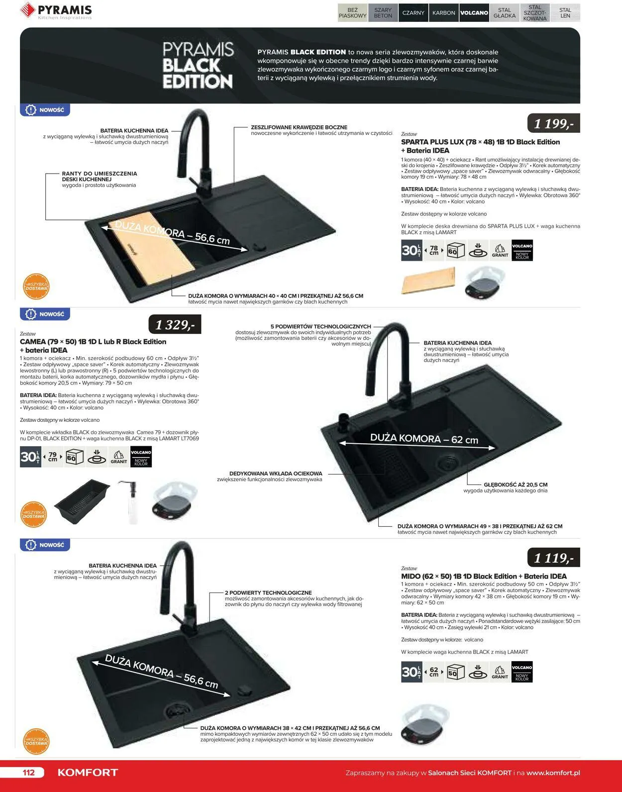 Gazetka Komfort Aktualna gazetka od 25 października do 31 stycznia 2024 - Strona 111