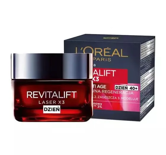 LOREAL REVITALIFT LASER X3 KREM ANTI AGE NA DZIEŃ 50ML