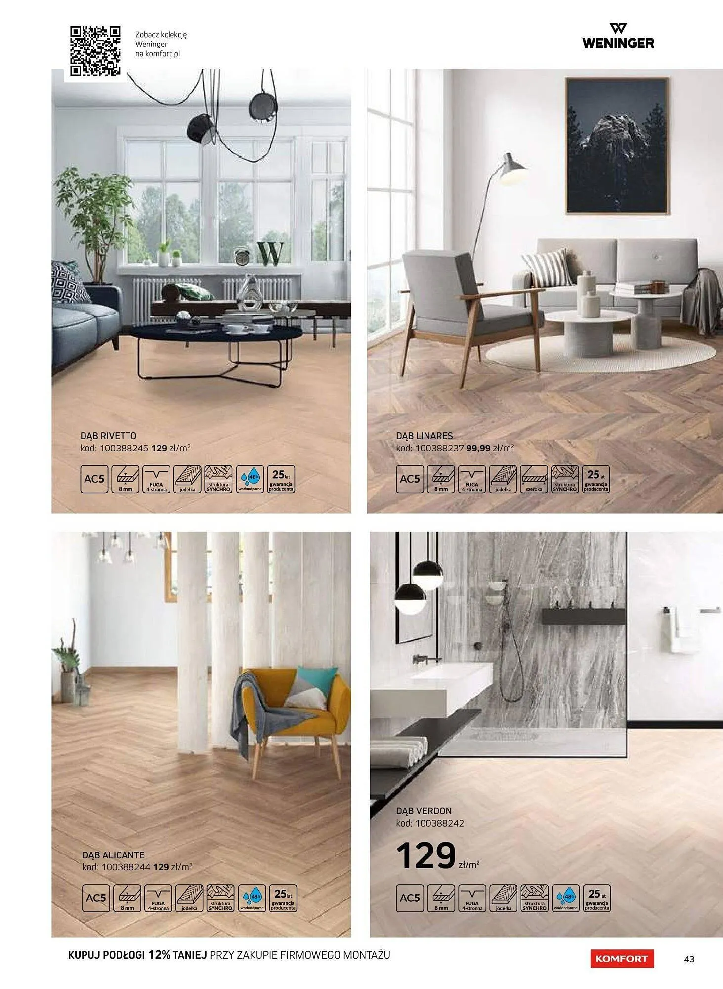 Gazetka Komfort gazetka od 16 sierpnia do 31 grudnia 2025 - Strona 43