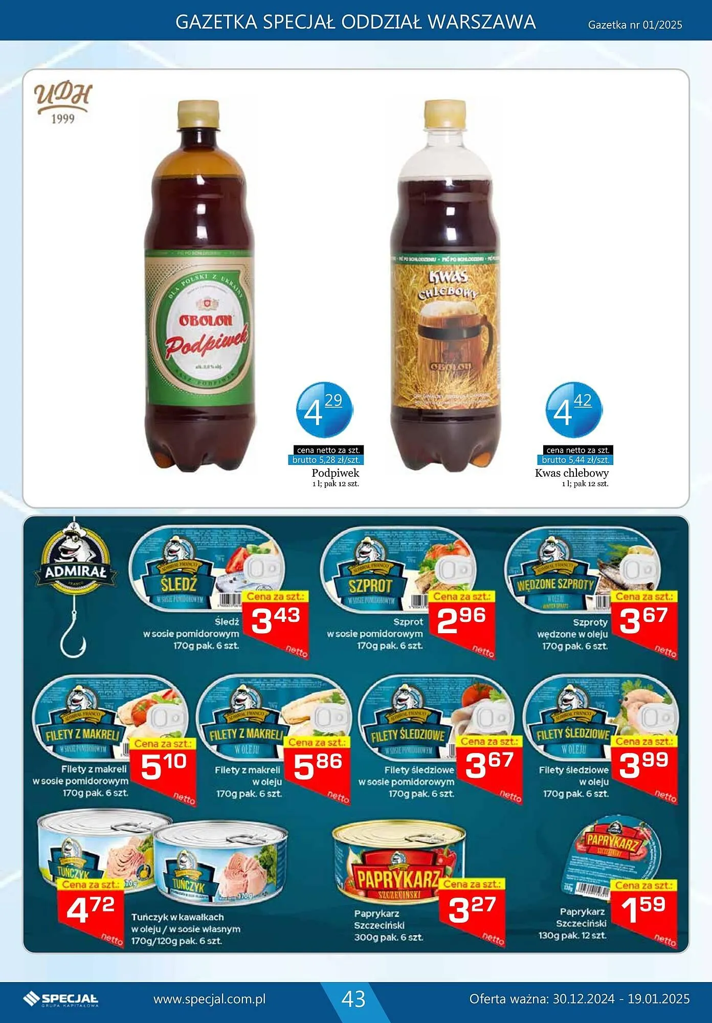 Gazetka Specjał gazetka od 30 grudnia do 19 stycznia 2025 - Strona 43