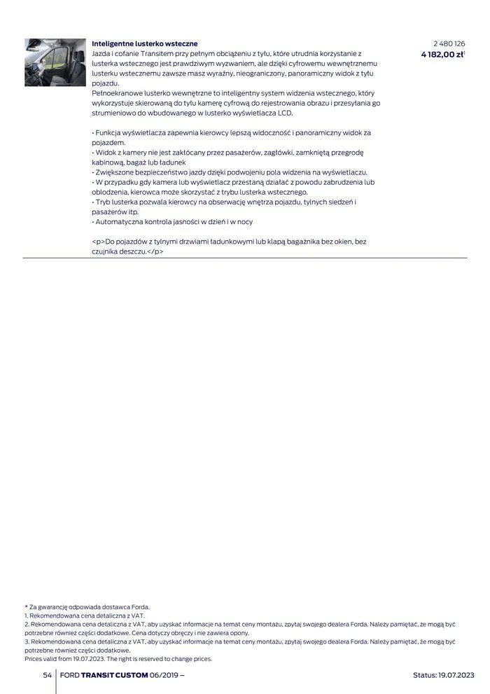Gazetka NOWY FORD TRANSIT CUSTOM od 16 kwietnia do 16 kwietnia 2025 - Strona 54